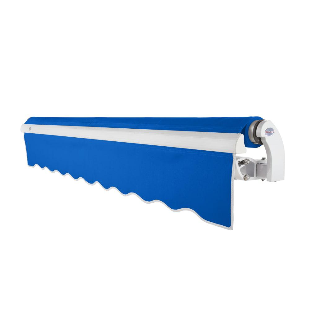 14' x 10' Maui Left Motor Left Motorized Patio Retractable Awning, Bright Blue. Picture 2