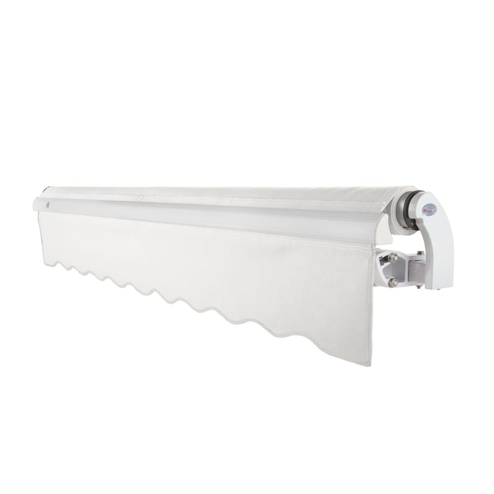 14' x 10' Maui Left Motor Left Motorized Patio Retractable Awning, White. Picture 2
