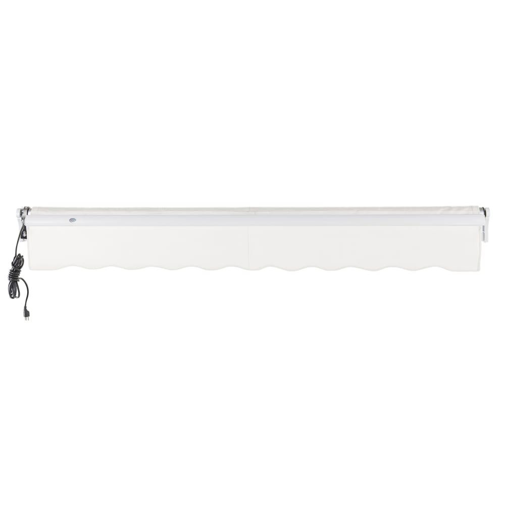 14' x 10' Maui Left Motor Left Motorized Patio Retractable Awning, White. Picture 4