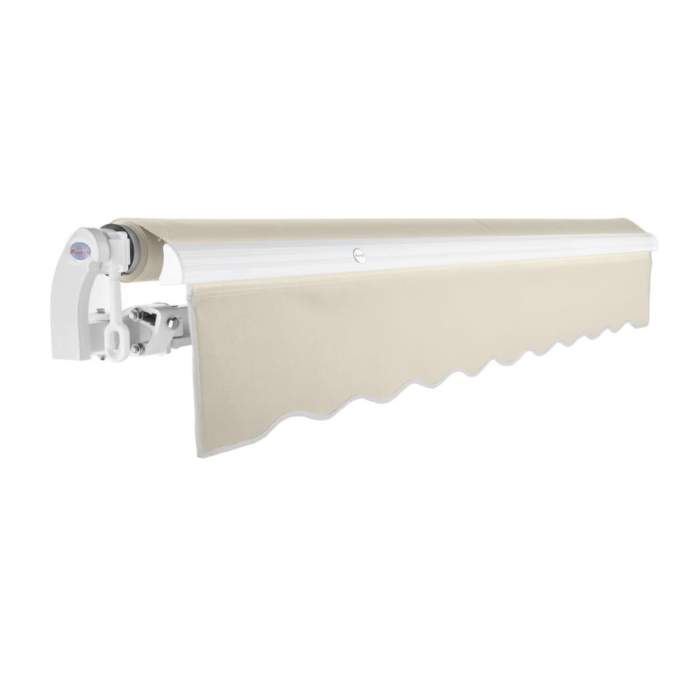 14' x 10' Maui Manual Manual Patio Retractable Awning Acrylic Fabric, Linen. Picture 2