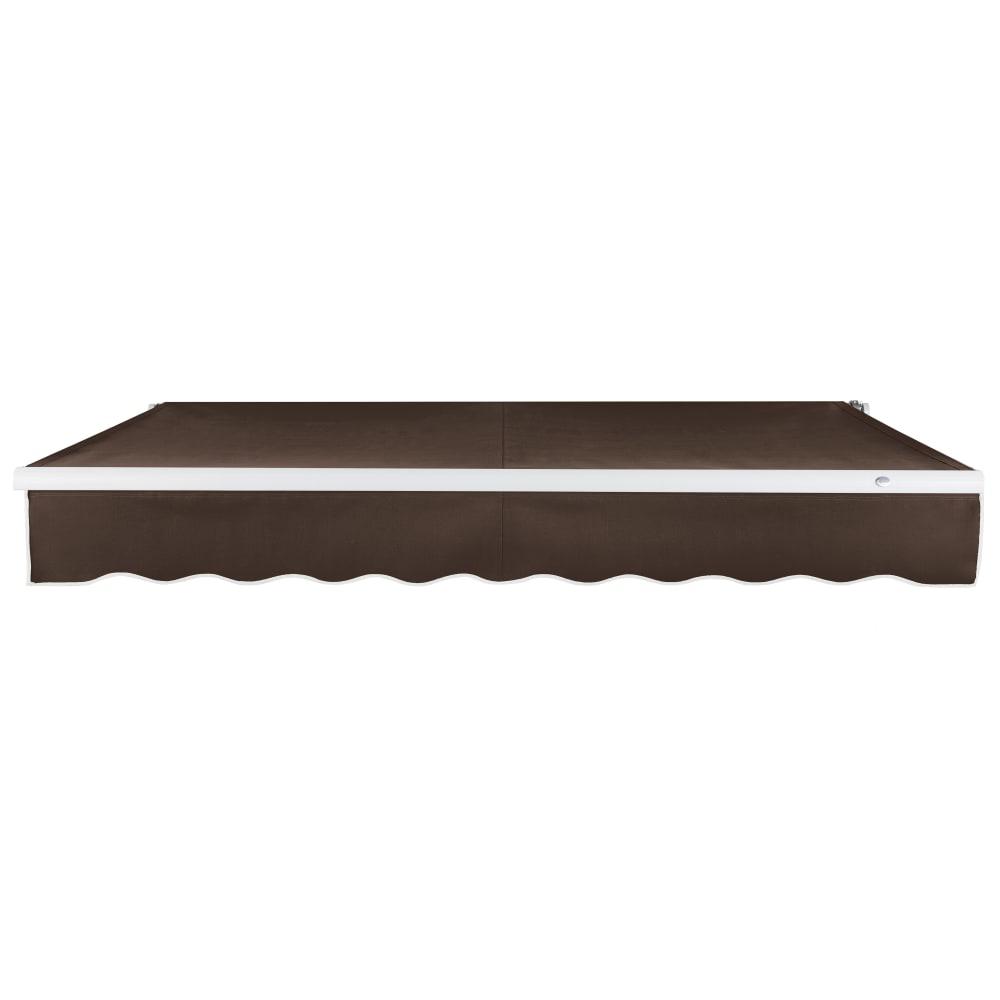 24' x 10' Maui Right Motor Right Motorized Patio Retractable Awning, Brown. Picture 3