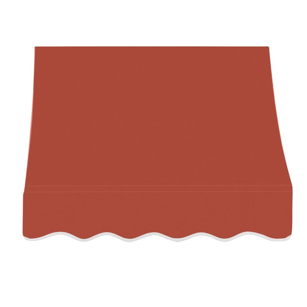 Awntech 3.375 ft Nantucket Fixed Awning Acrylic Fabric, Terracotta. Picture 2