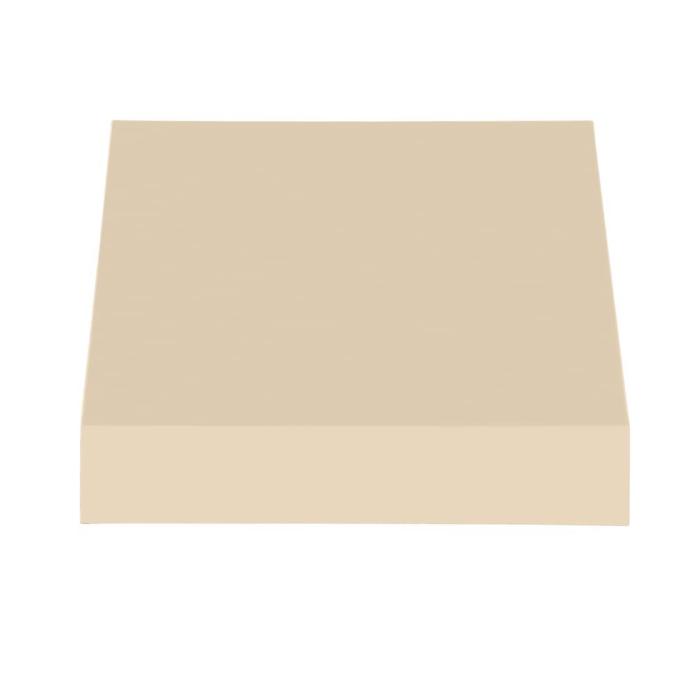Awntech 3.375 ft New Yorker Fixed Awning Acrylic Fabric, Tan. Picture 2