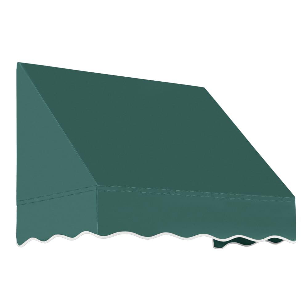 Awntech 3.375 ft San Francisco Fixed Awning Acrylic Fabric, Forest. Picture 1