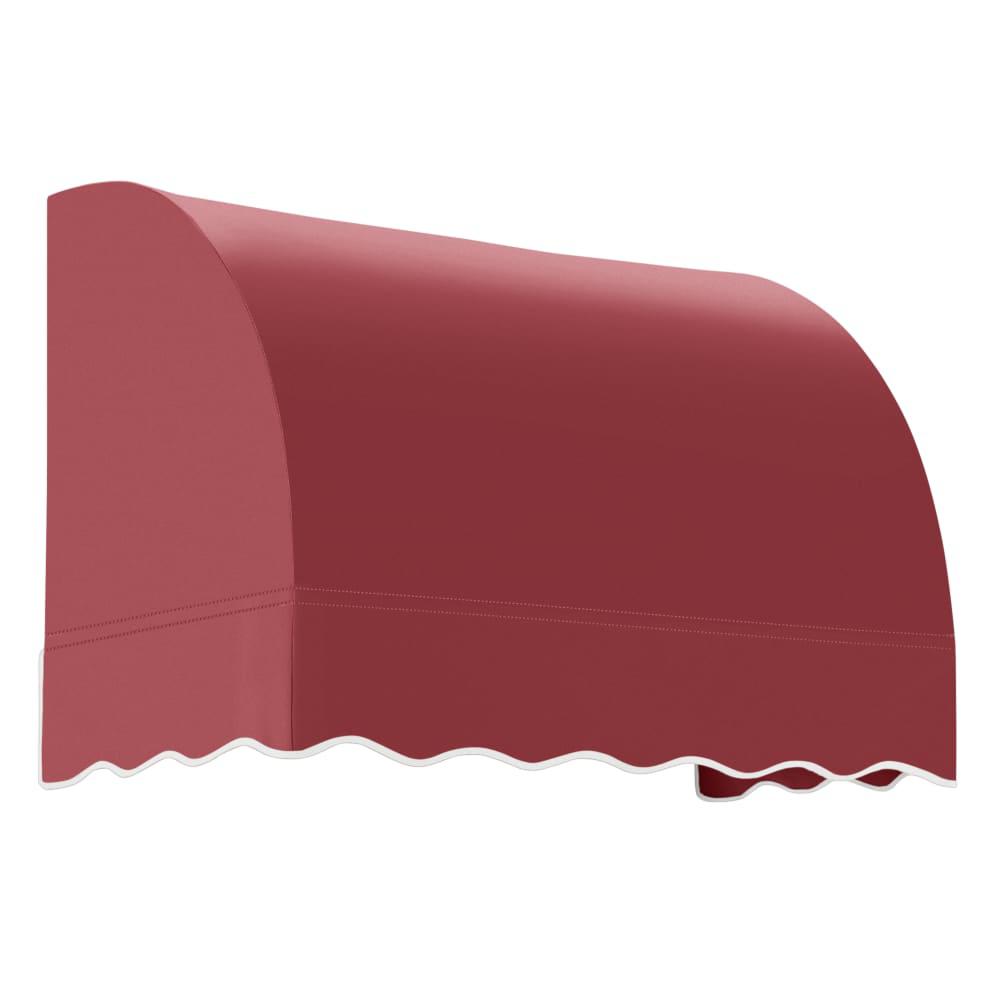 Awntech 3.375 ft Savannah Fixed Awning Acrylic Fabric, Burgundy. Picture 1