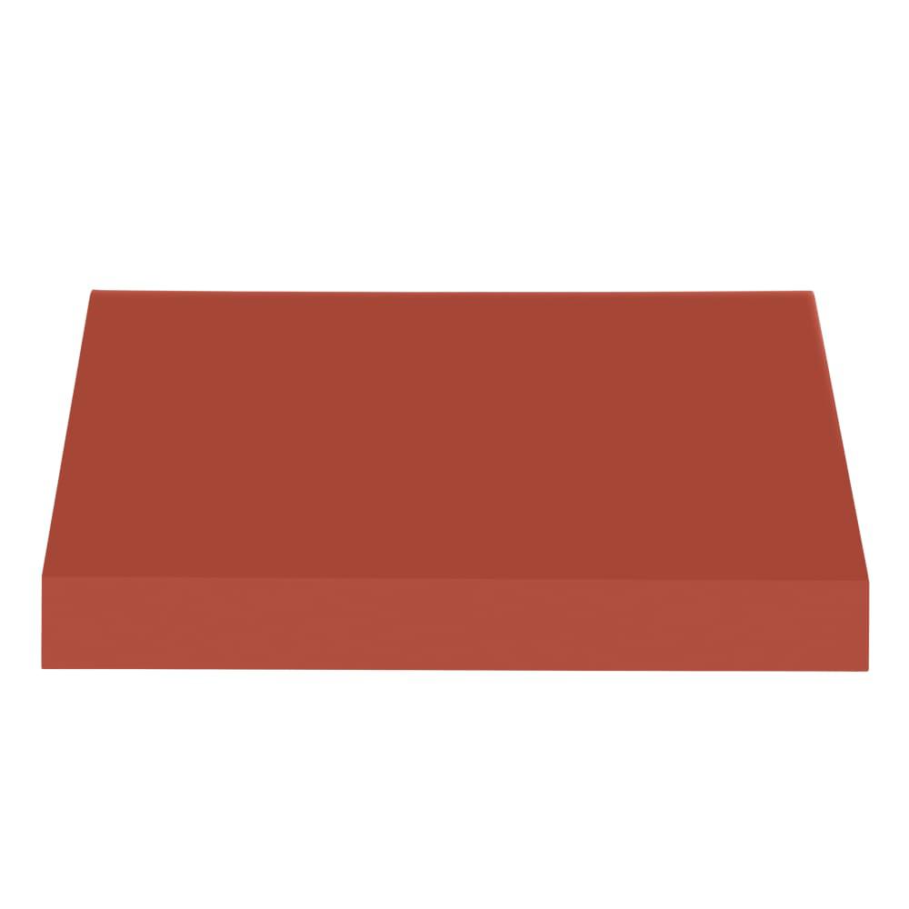 Awntech 8.375 ft New Yorker Fixed Awning Acrylic Fabric, Terracotta. Picture 2