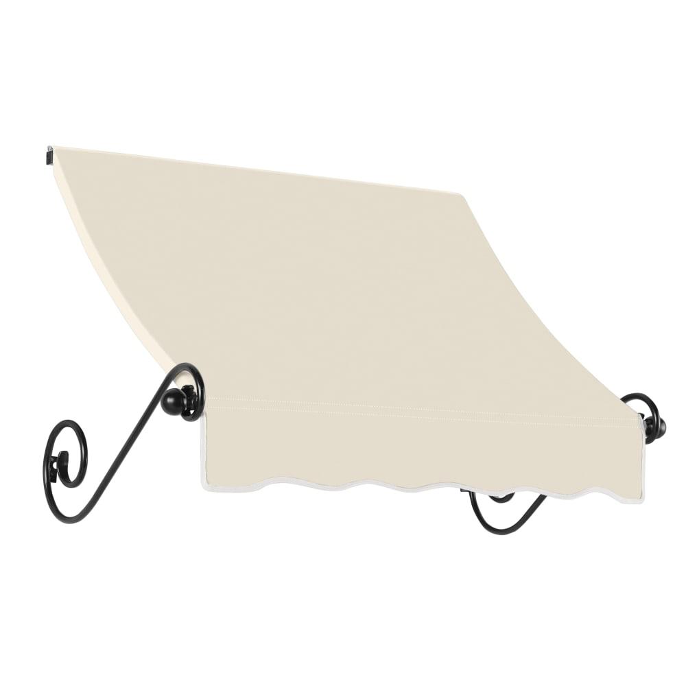Awntech 4.375 ft Charleston Fixed Awning Acrylic Fabric, Linen. Picture 1