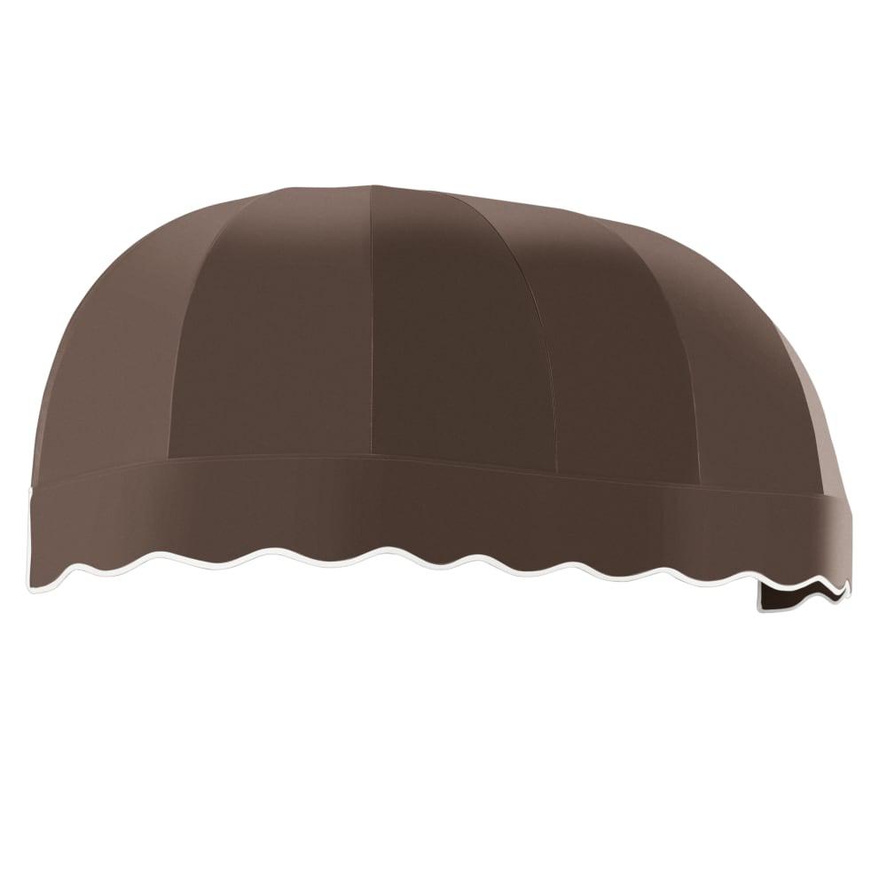 Awntech 5.375 ft Chicago Fixed Awning Acrylic Fabric, Brown. Picture 1