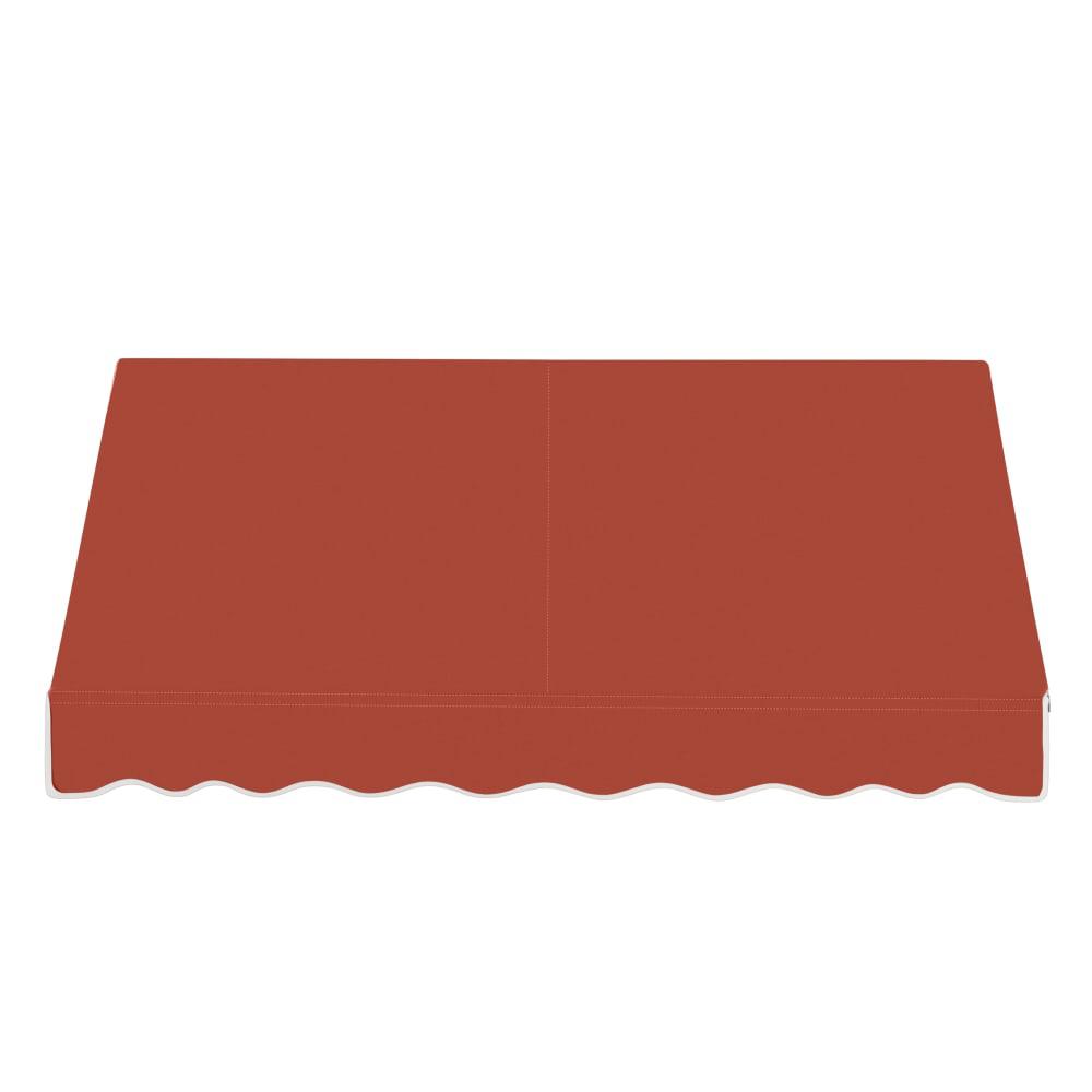 Awntech 8.375 ft Dallas Retro Fixed Awning Acrylic Fabric, Terracotta. Picture 2