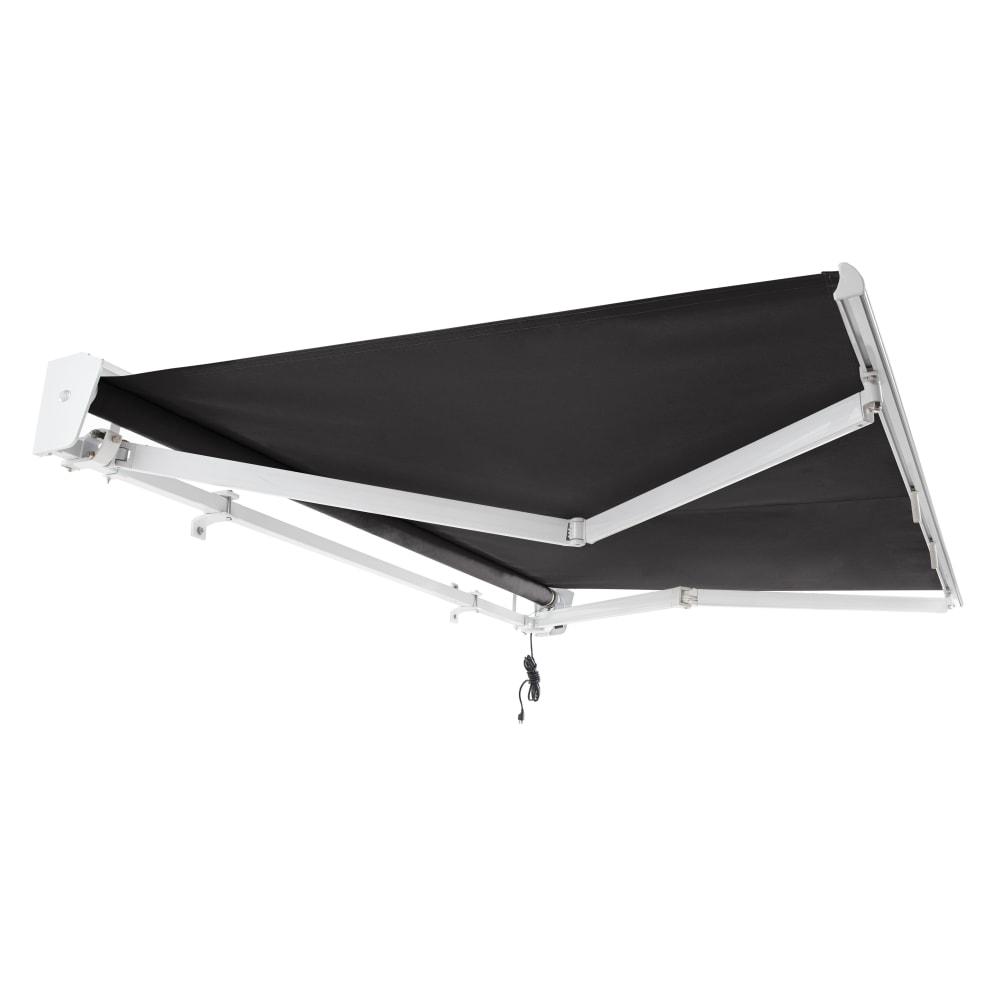 16' x 10' Destin Right Motor Right Motorized Patio Retractable Awning, Black. Picture 7