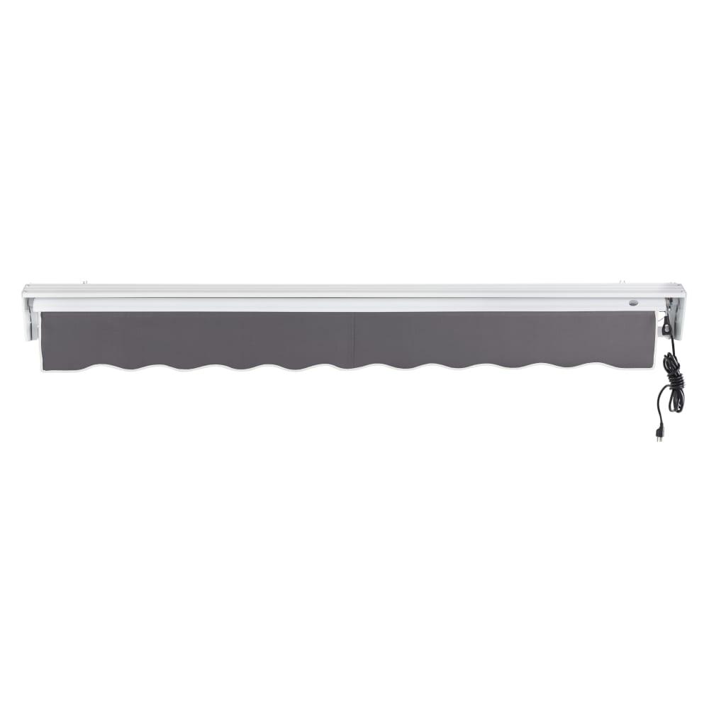 16' x 10' Destin Right Motor Right Motorized Patio Retractable Awning, Gunmetal. Picture 4