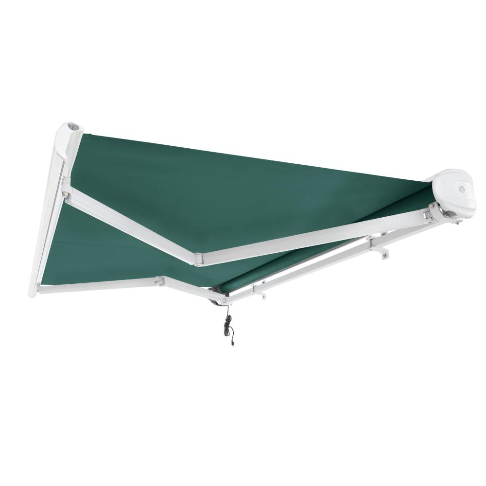16' x 10' Full Cassette Left Motorized Patio Retractable Awning, Forest. Picture 7