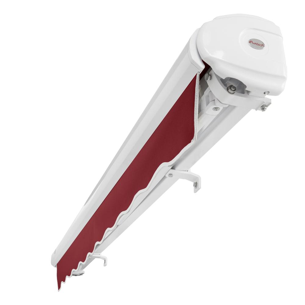 16' x 10' Full Cassette Left Motorized Patio Retractable Awning, Burgundy. Picture 5
