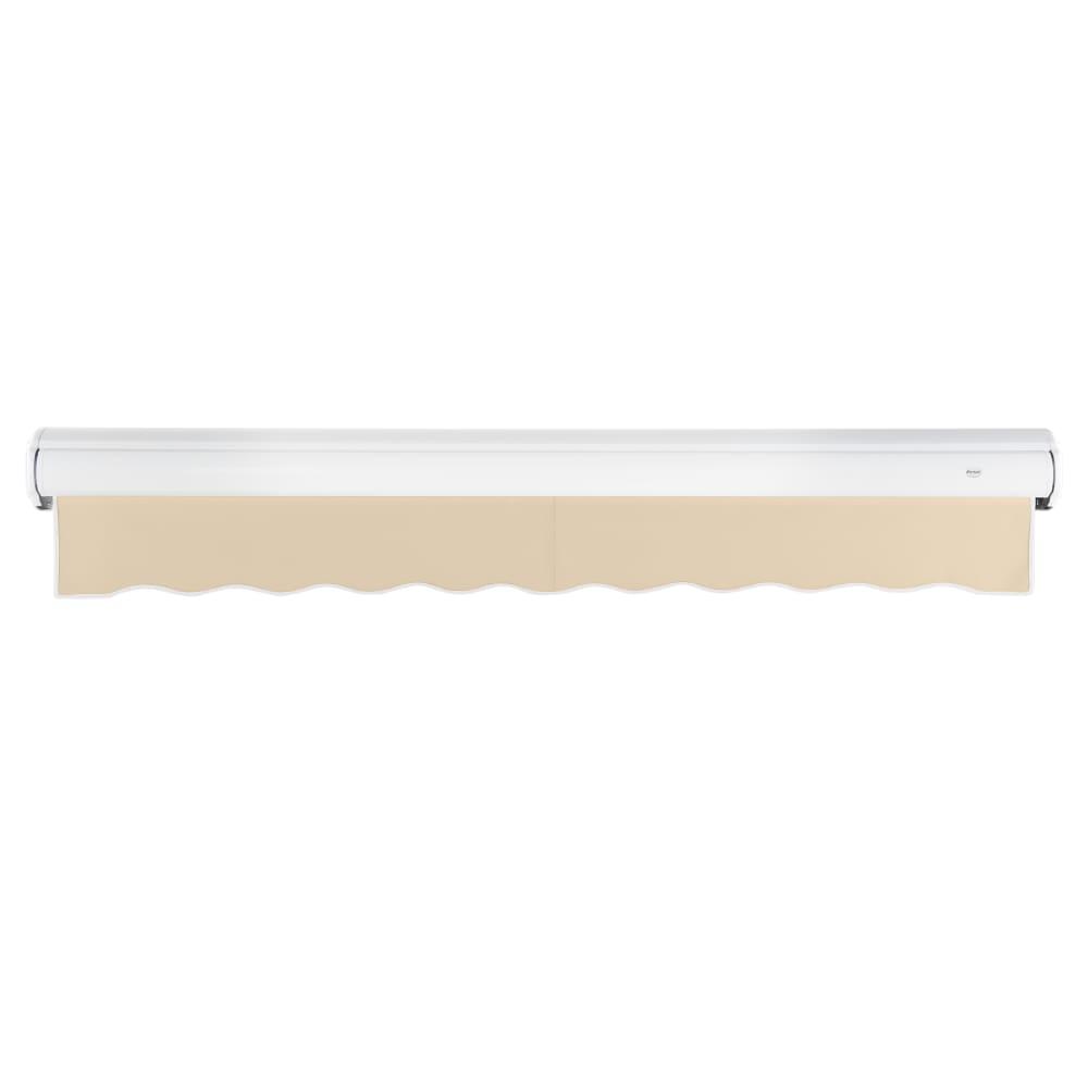16' x 10' Full Cassette Left Motor Left Motorized Patio Retractable Awning, Tan. Picture 4