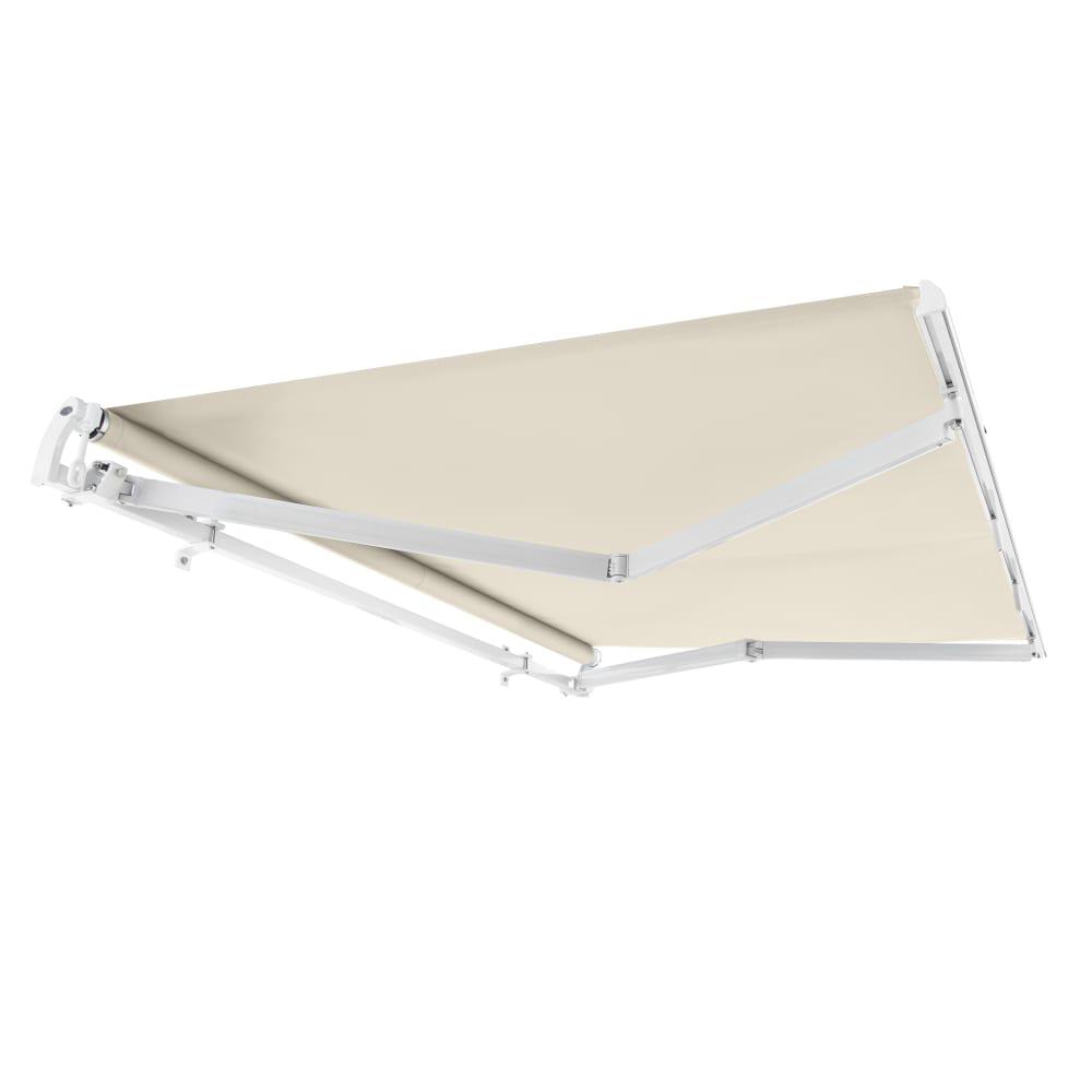 16' x 10' Maui Manual Manual Patio Retractable Awning Acrylic Fabric, Linen. Picture 7