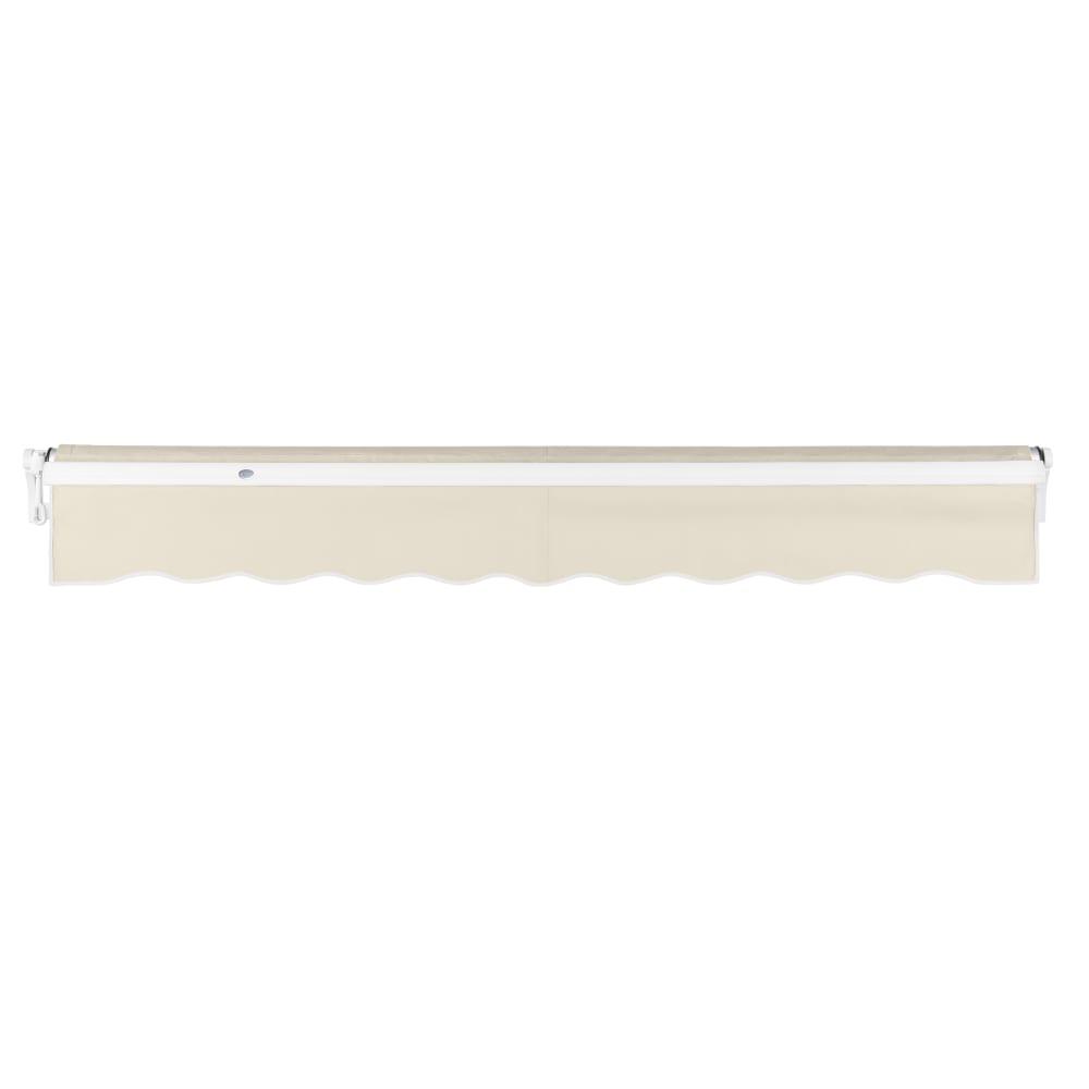16' x 10' Maui Manual Manual Patio Retractable Awning Acrylic Fabric, Linen. Picture 4