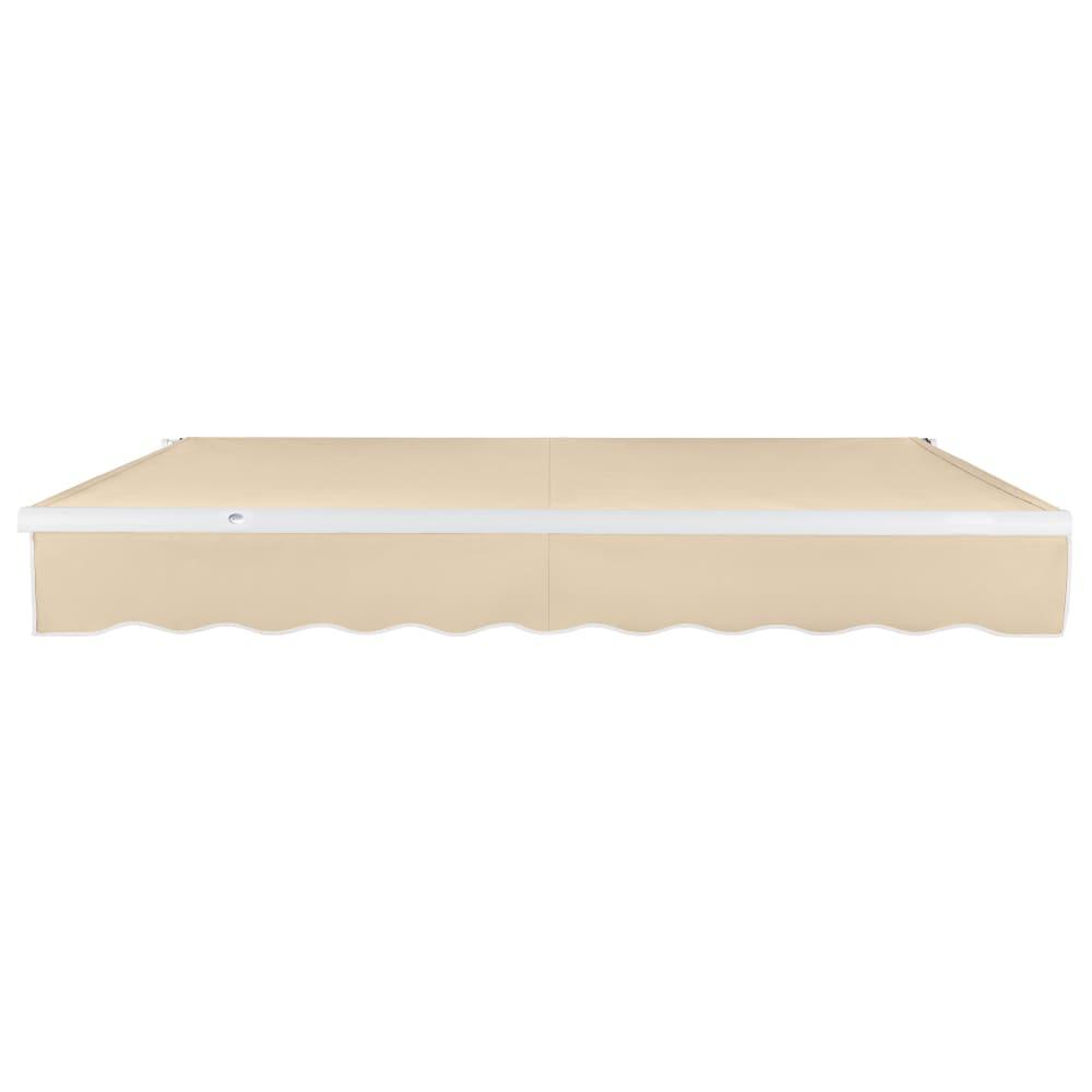 16' x 10' Maui Manual Manual Patio Retractable Awning Acrylic Fabric, Tan. Picture 3
