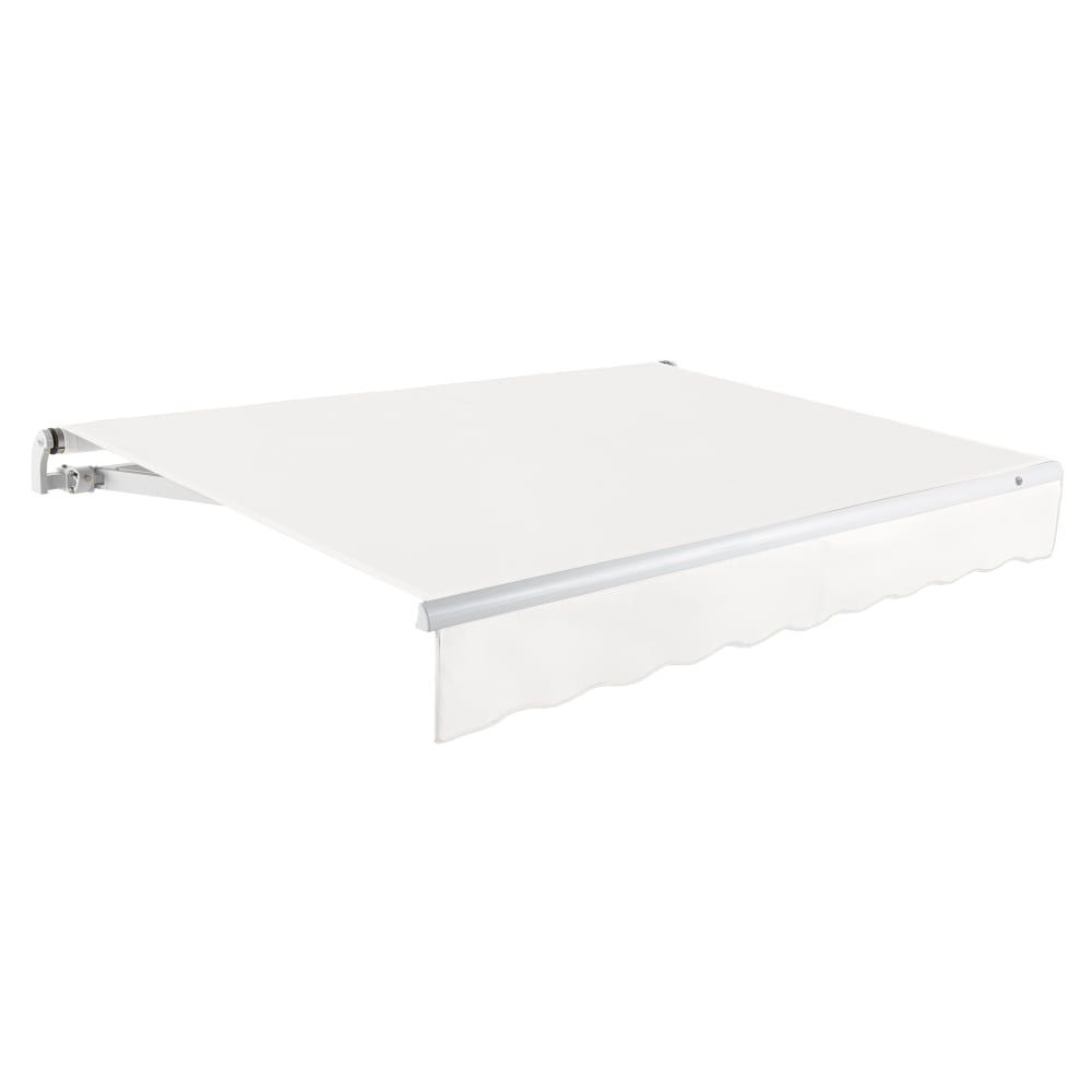 16' x 10' Maui Right Motor Right Motorized Patio Retractable Awning, White. Picture 1