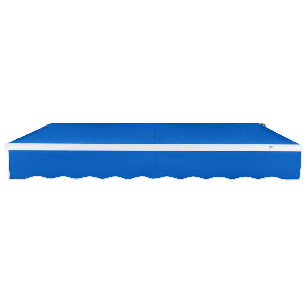 16' x 10' Maui Right Motor Right Motorized Patio Retractable Awning, Bright Blue. Picture 3