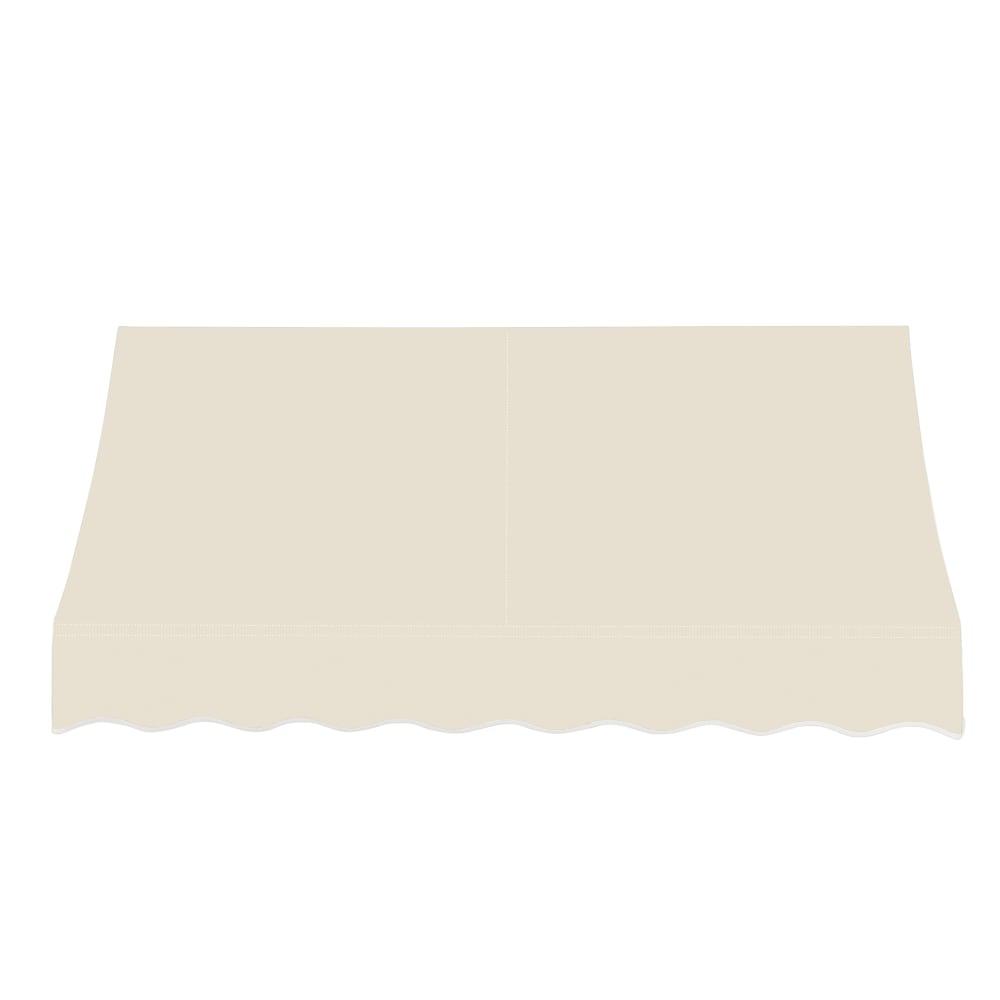 Awntech 7.375 ft Nantucket Fixed Awning Acrylic Fabric, Linen. Picture 2