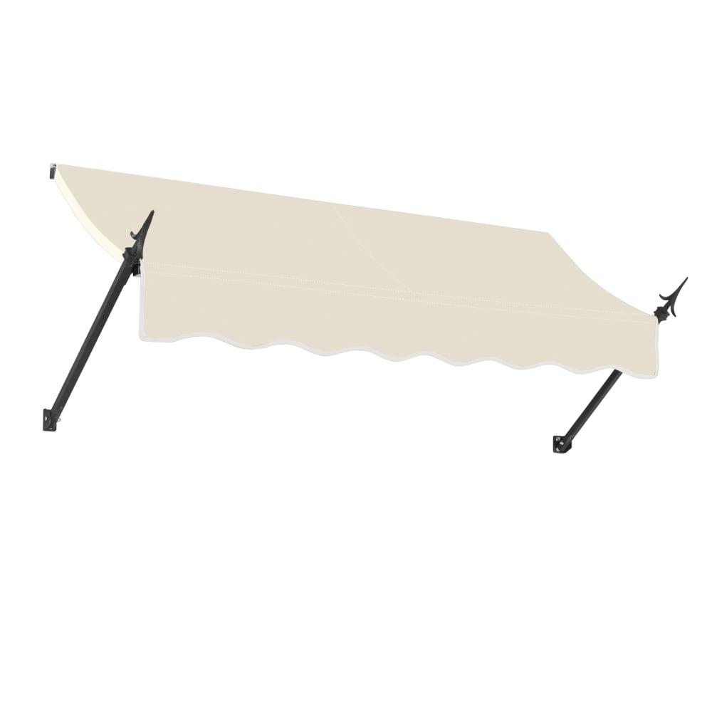 Awntech 7.375 ft New Orleans Fixed Awning Acrylic Fabric, Linen. Picture 1