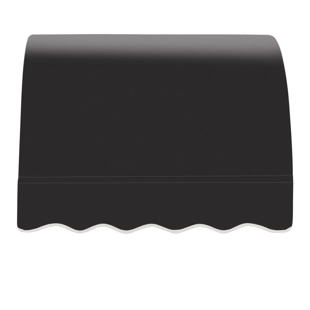 Awntech 4.375 ft Savannah Fixed Awning Acrylic Fabric, Black. Picture 2
