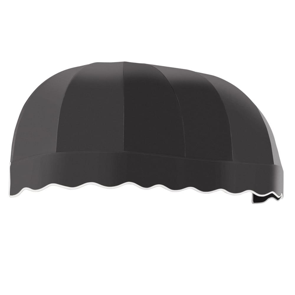 Awntech 6.375 ft Chicago Fixed Awning Acrylic Fabric, Black. Picture 1
