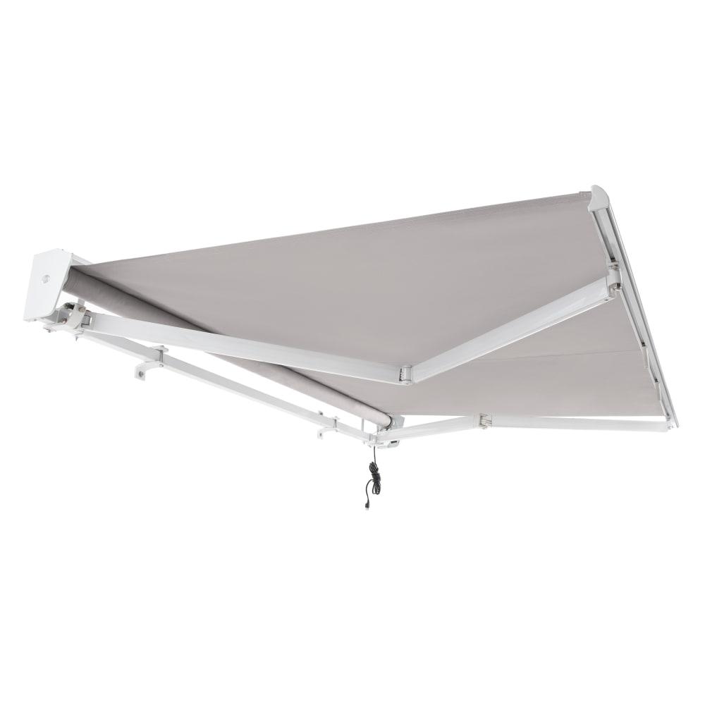 18' x 10' Destin Right Motor Right Motorized Patio Retractable Awning, Gray. Picture 7