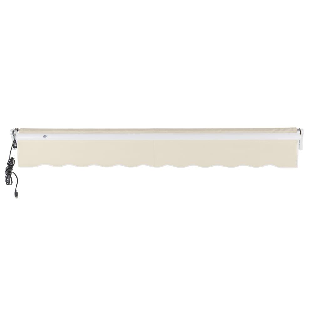 18' x 10' Maui Left Motor Left Motorized Patio Retractable Awning, Linen. Picture 4