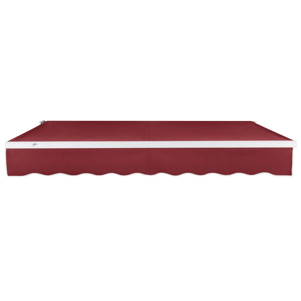 18' x 10' Maui Left Motor Left Motorized Patio Retractable Awning, Burgundy. Picture 3