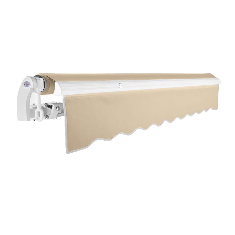 18' x 10' Maui Manual Manual Patio Retractable Awning Acrylic Fabric, Tan. Picture 2