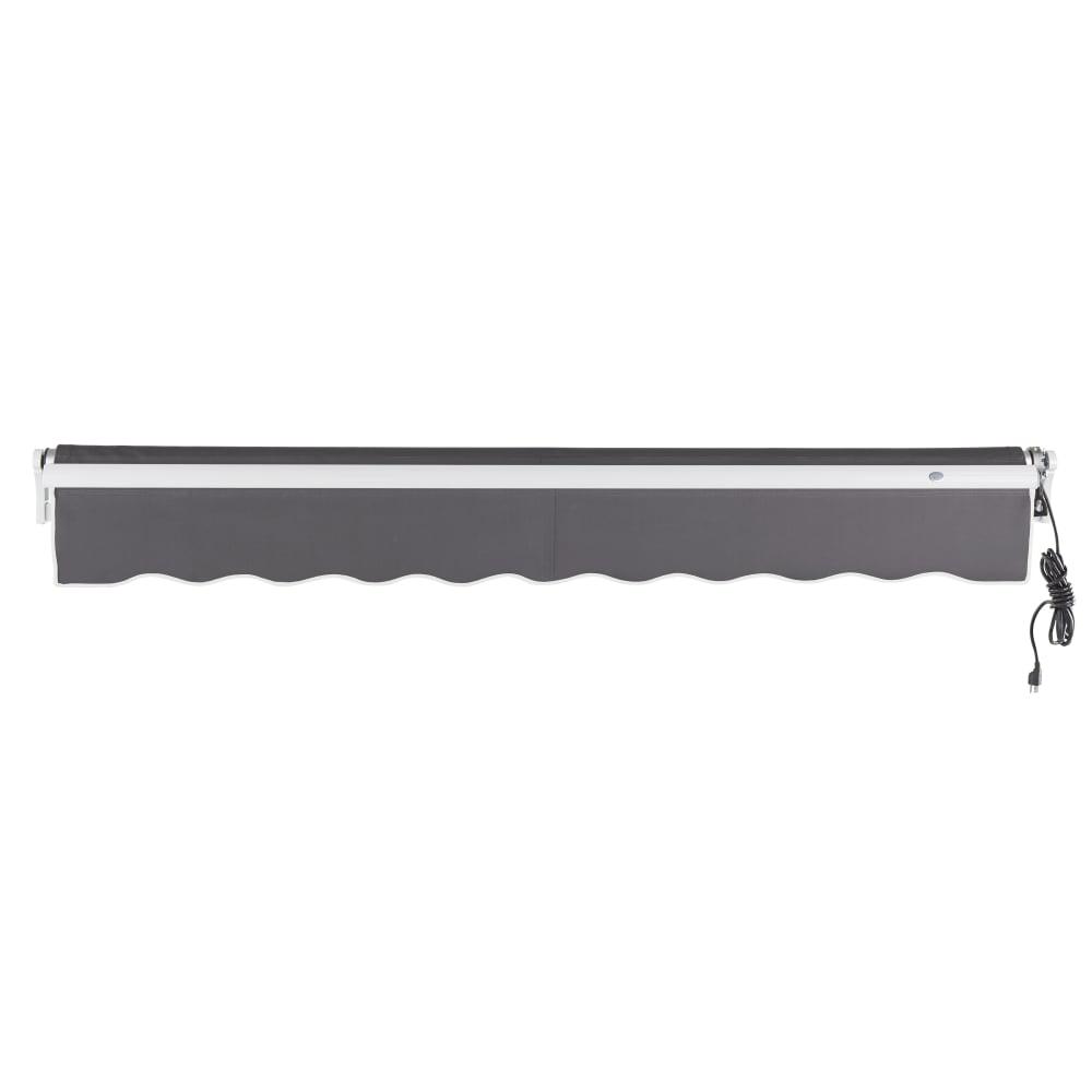 18' x 10' Maui Right Motor Right Motorized Patio Retractable Awning, Gunmetal. Picture 4