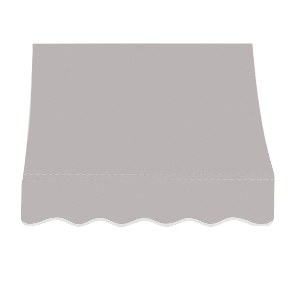 Awntech 4.375 ft Nantucket Fixed Awning Acrylic Fabric, Gray. Picture 2
