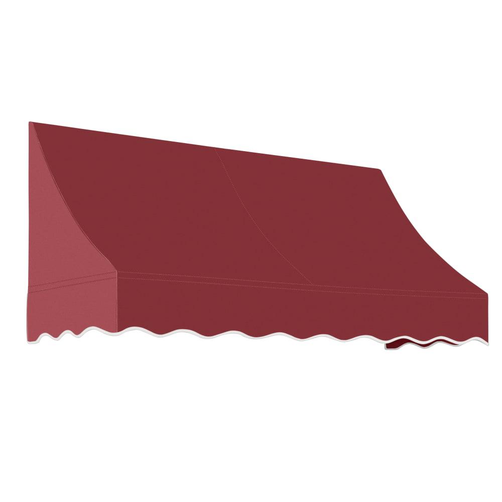 Awntech 8.375 ft Nantucket Fixed Awning Acrylic Fabric, Burgundy. Picture 1