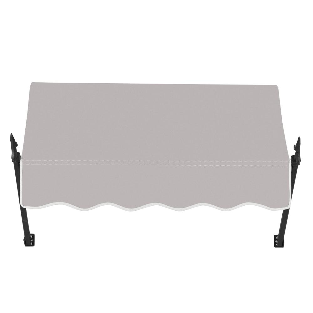 Awntech 3.375 ft New Orleans Fixed Awning Acrylic Fabric, Gray. Picture 2