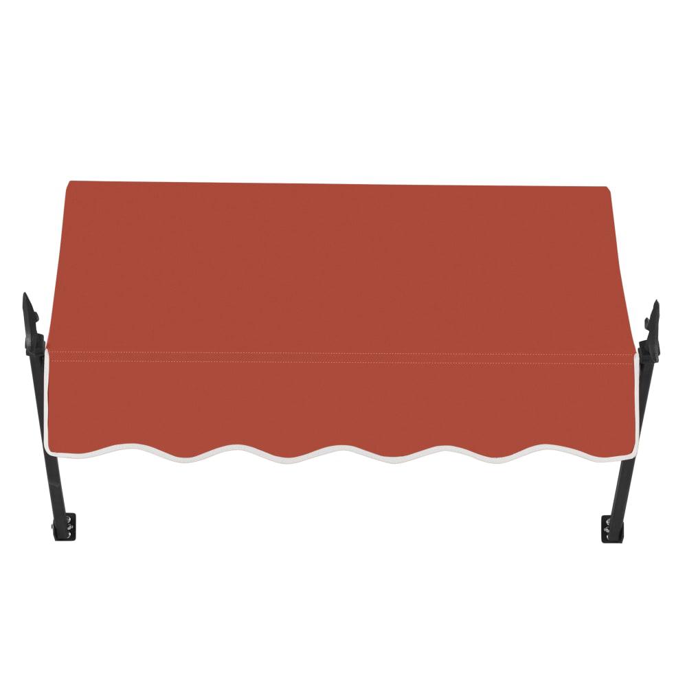 Awntech 3.375 ft New Orleans Fixed Awning Acrylic Fabric, Terracotta. Picture 2