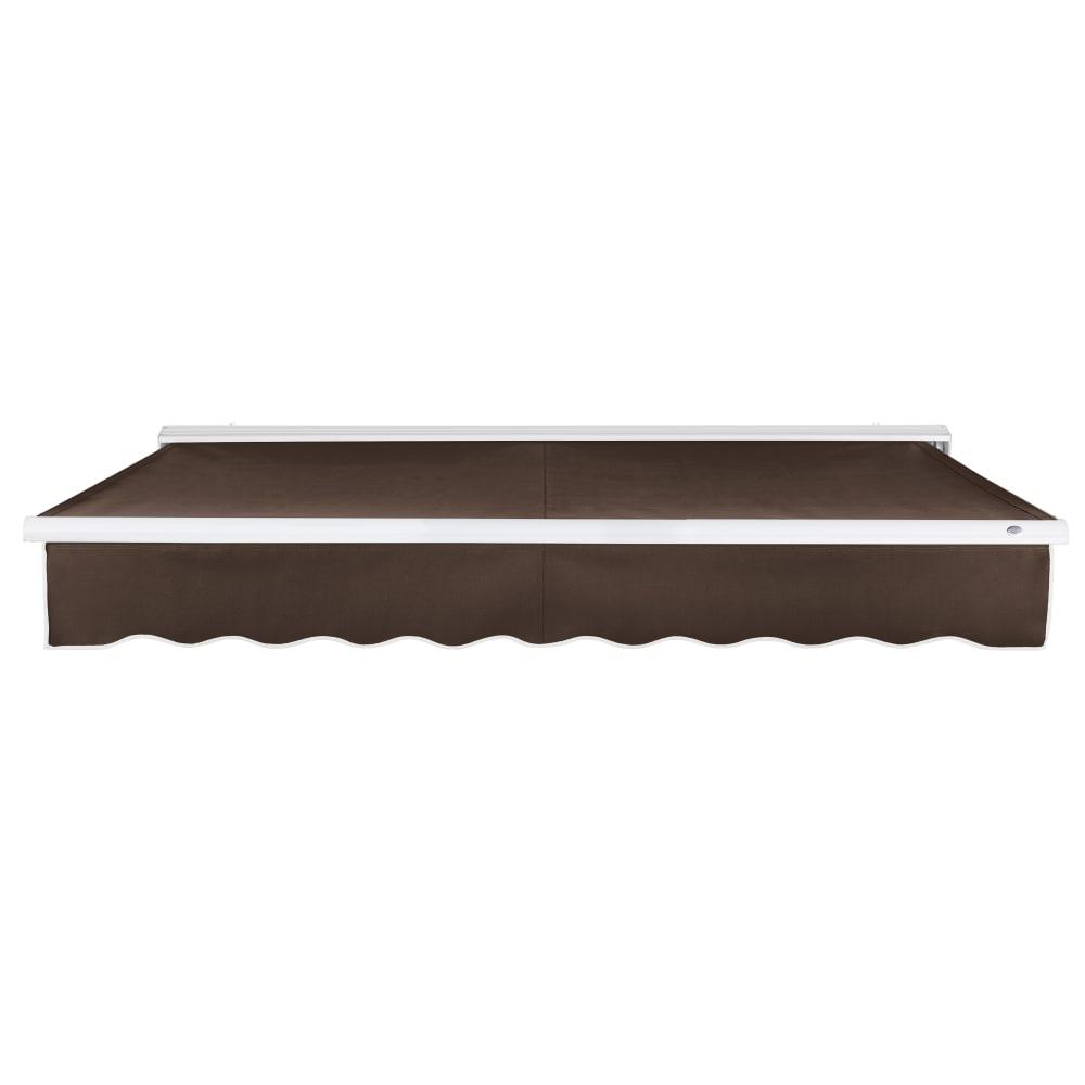 12' x 10' Destin Right Motor Right Motorized Patio Retractable Awning, Brown. Picture 3