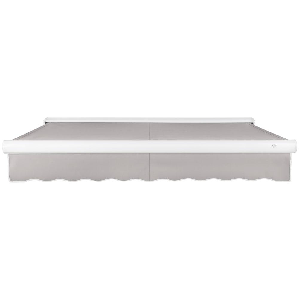 20' x 10' Full Cassette Left Motor Left Motorized Patio Retractable Awning, Gray. Picture 3