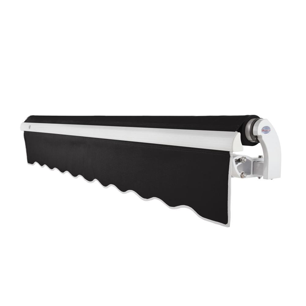 20' x 10' Maui Left Motor Left Motorized Patio Retractable Awning, Black. Picture 2