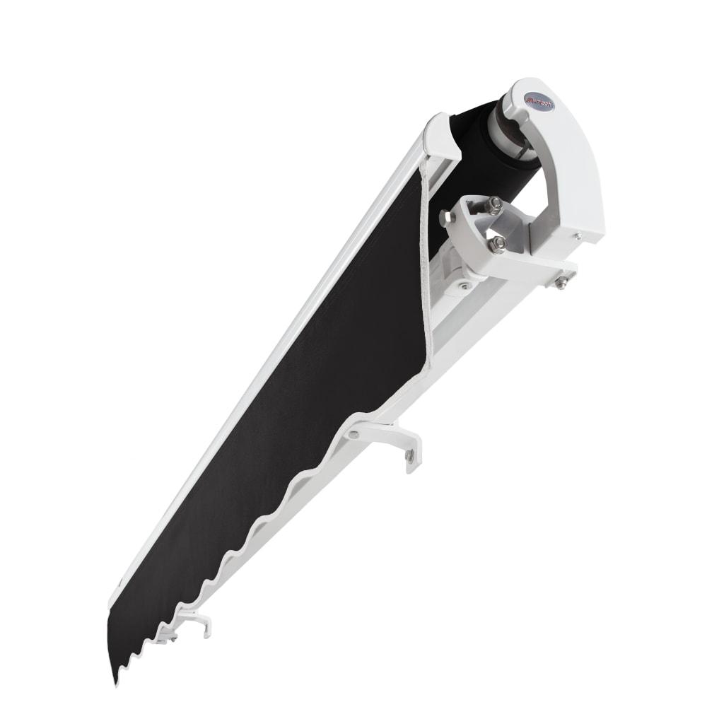 20' x 10' Maui Left Motor Left Motorized Patio Retractable Awning, Black. Picture 5