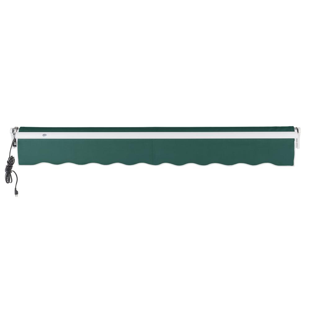 20' x 10' Maui Left Motor Left Motorized Patio Retractable Awning, Forest. Picture 4
