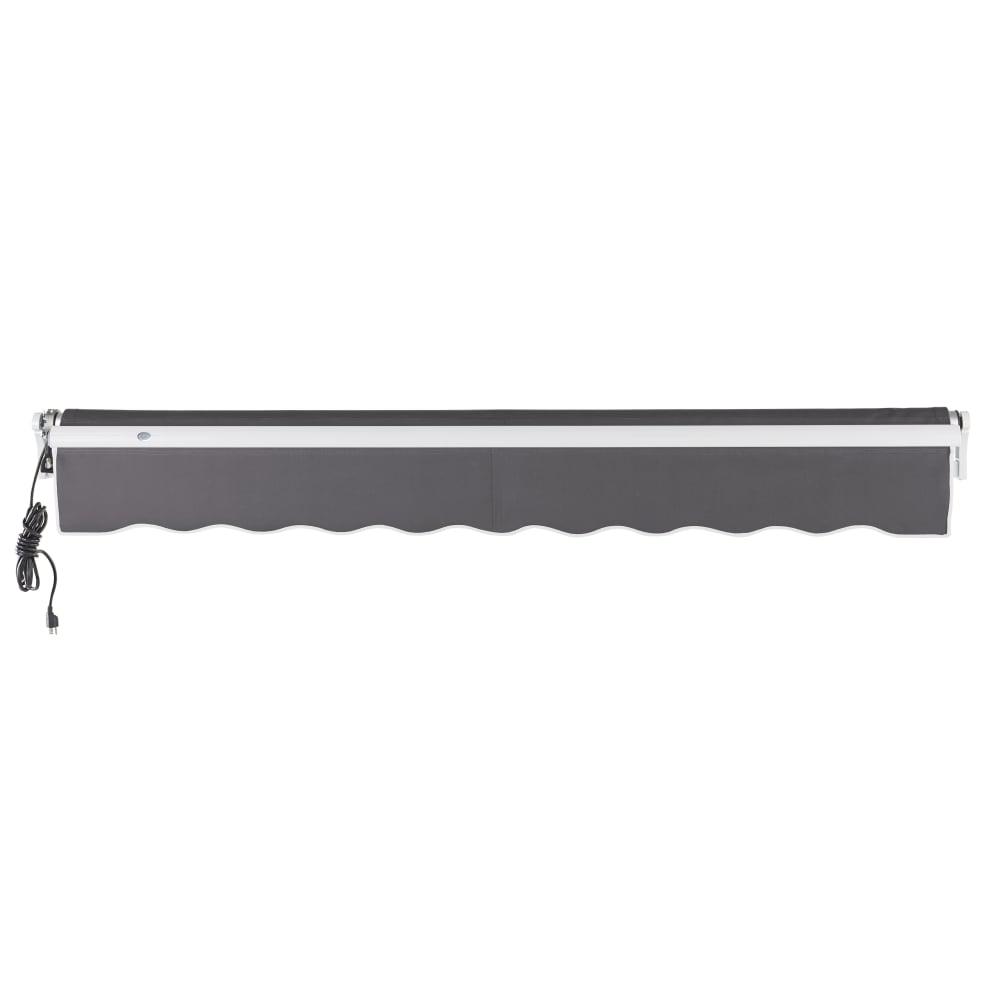 20' x 10' Maui Left Motor Left Motorized Patio Retractable Awning, Gunmetal. Picture 4
