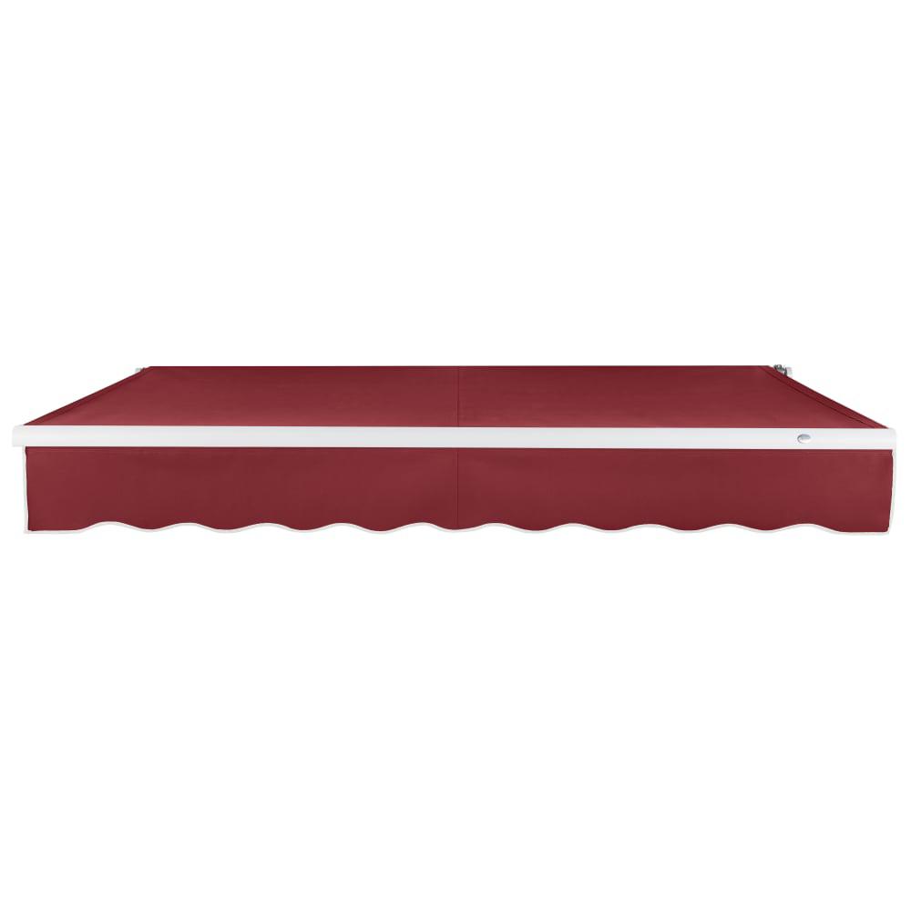 24' x 10' Maui Right Motor Right Motorized Patio Retractable Awning, Burgundy. Picture 3