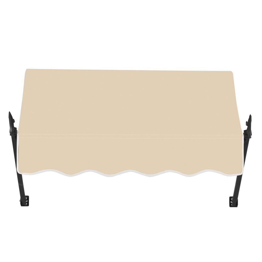 Awntech 4.375 ft New Orleans Fixed Awning Acrylic Fabric, Tan. Picture 2