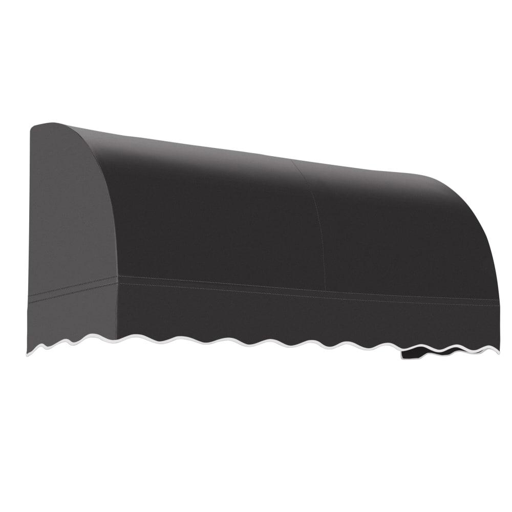 Awntech 5.375 ft Savannah Fixed Awning Acrylic Fabric, Black. Picture 1