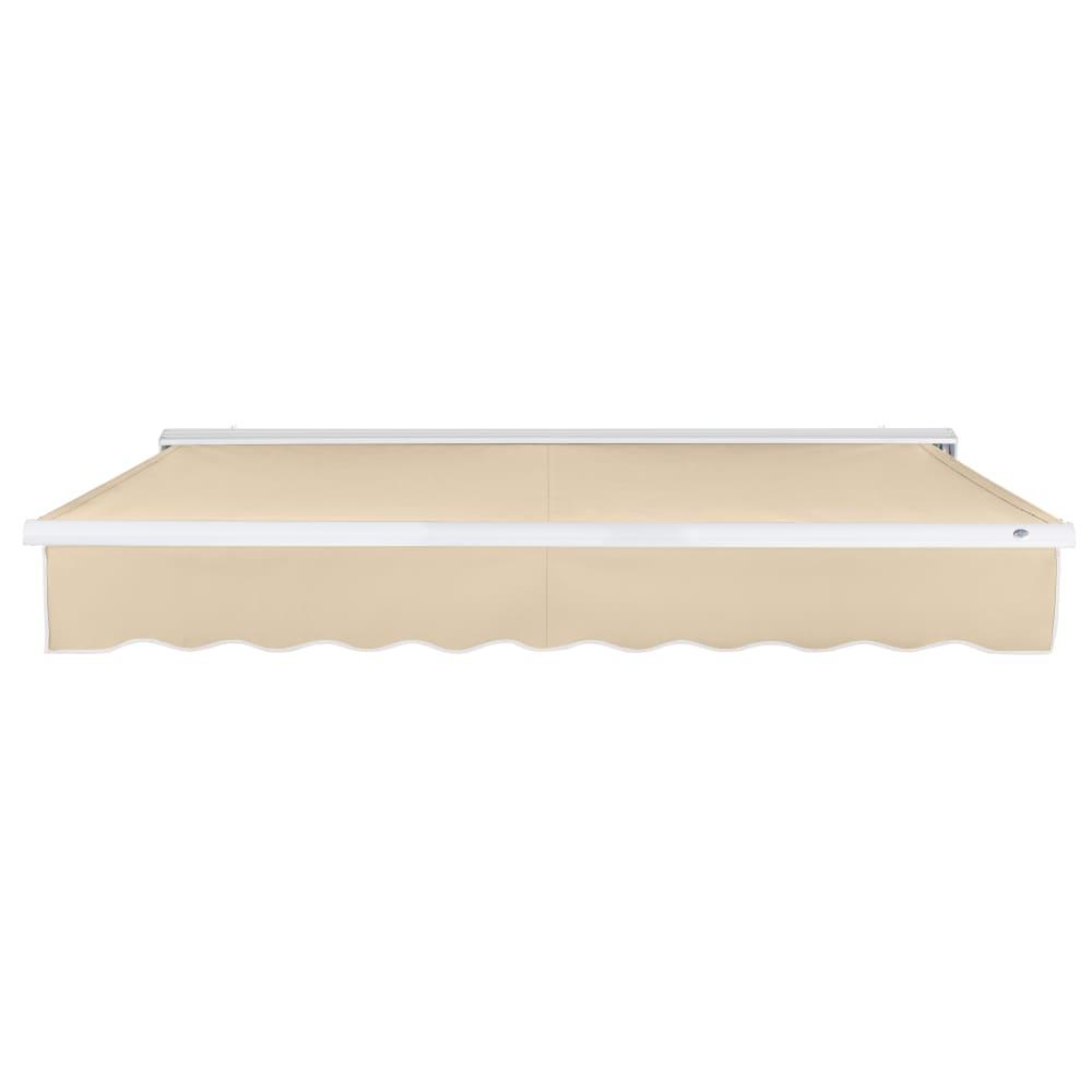 24' x 10' Destin Manual Manual Patio Retractable Awning Acrylic Fabric, Tan. Picture 3