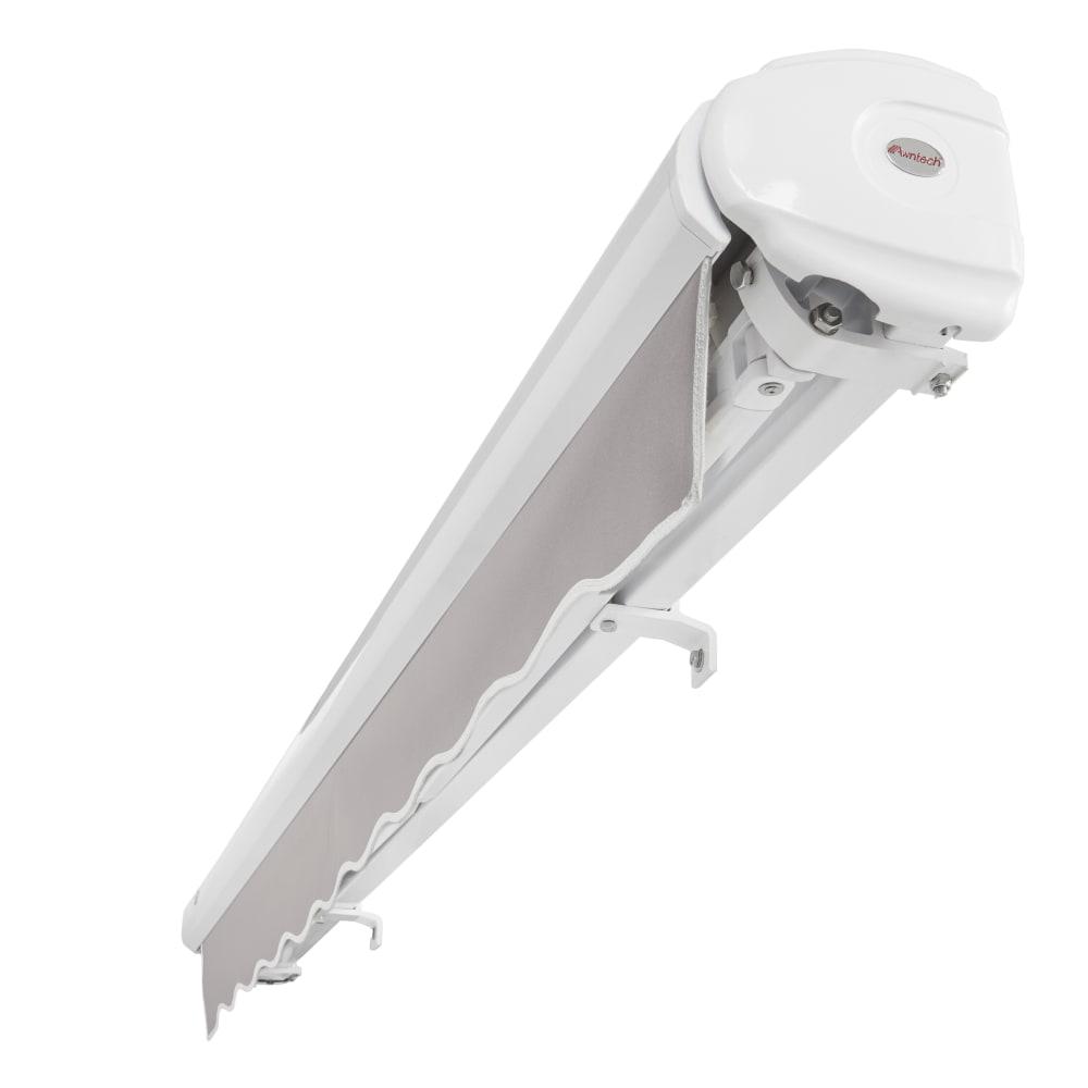 24' x 10' Full Cassette Left Motor Left Motorized Patio Retractable Awning, Gray. Picture 5