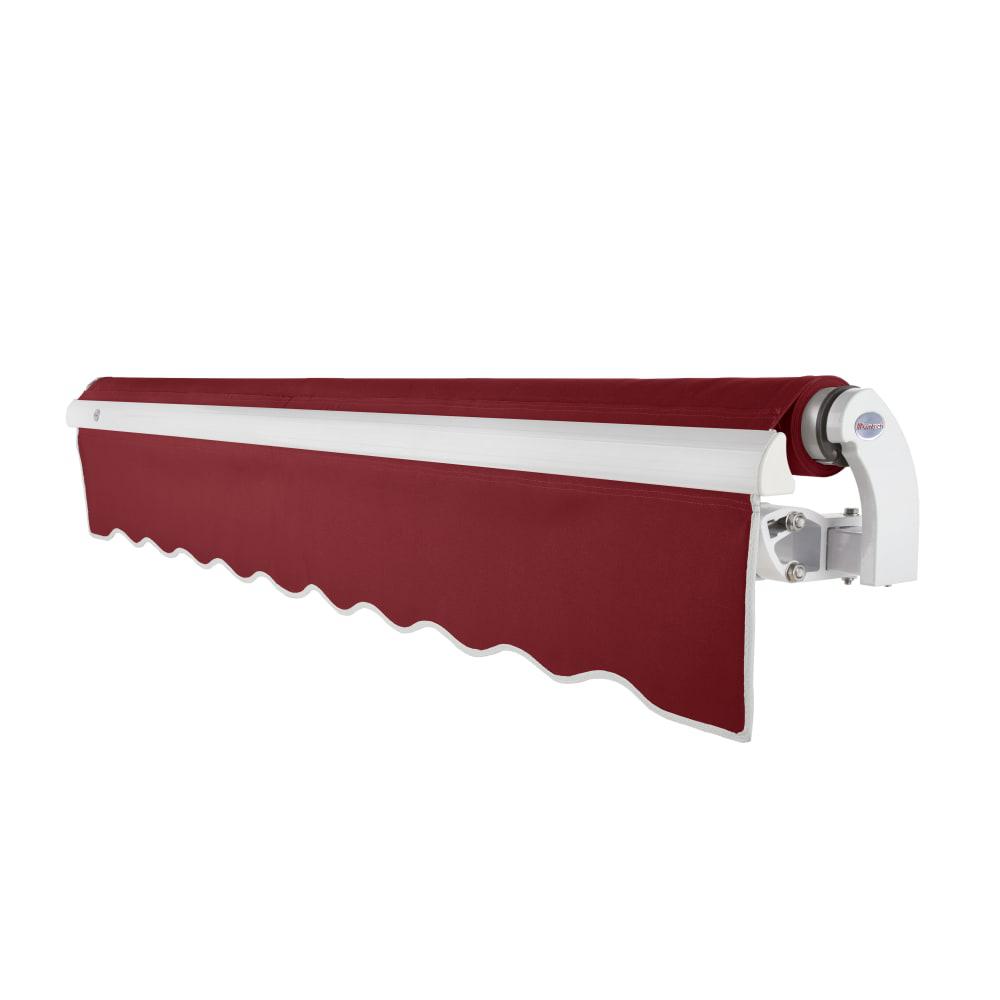 24' x 10' Maui Left Motor Left Motorized Patio Retractable Awning, Burgundy. Picture 2