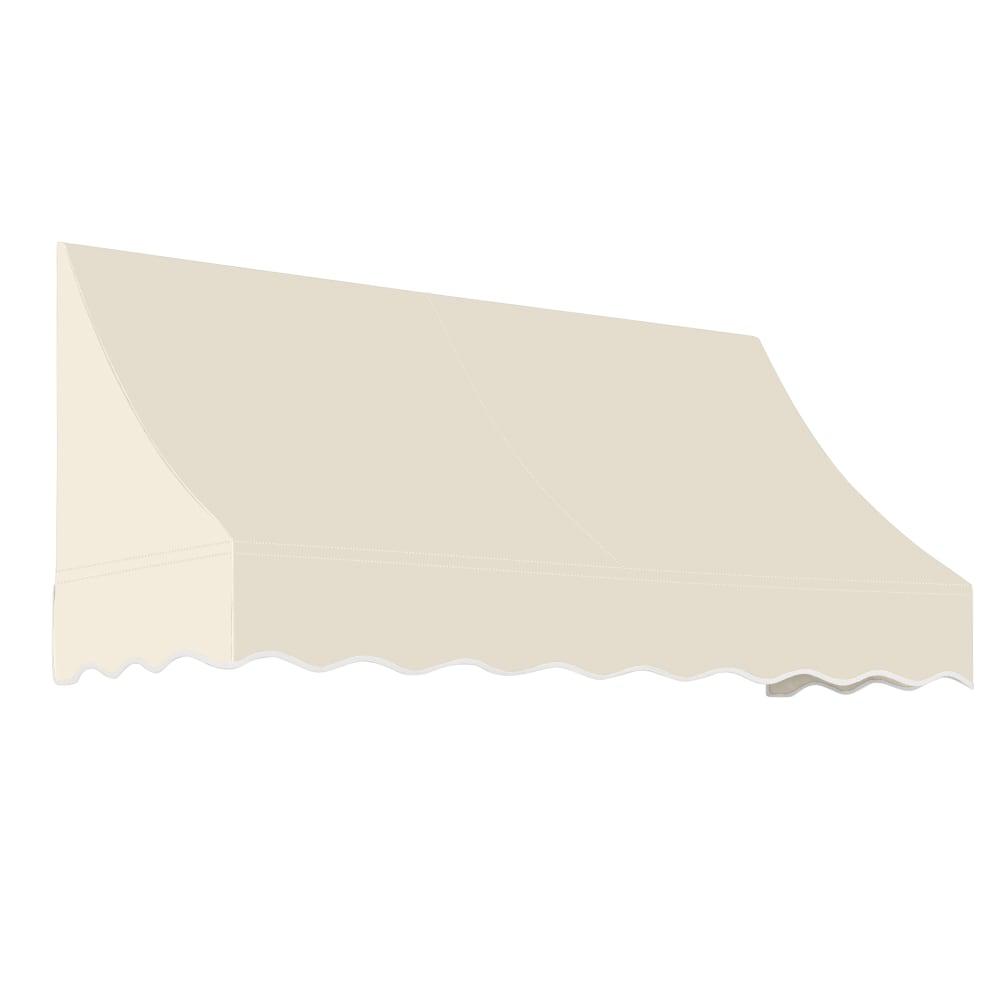 Awntech 5.375 ft Nantucket Fixed Awning Acrylic Fabric, Linen. Picture 1