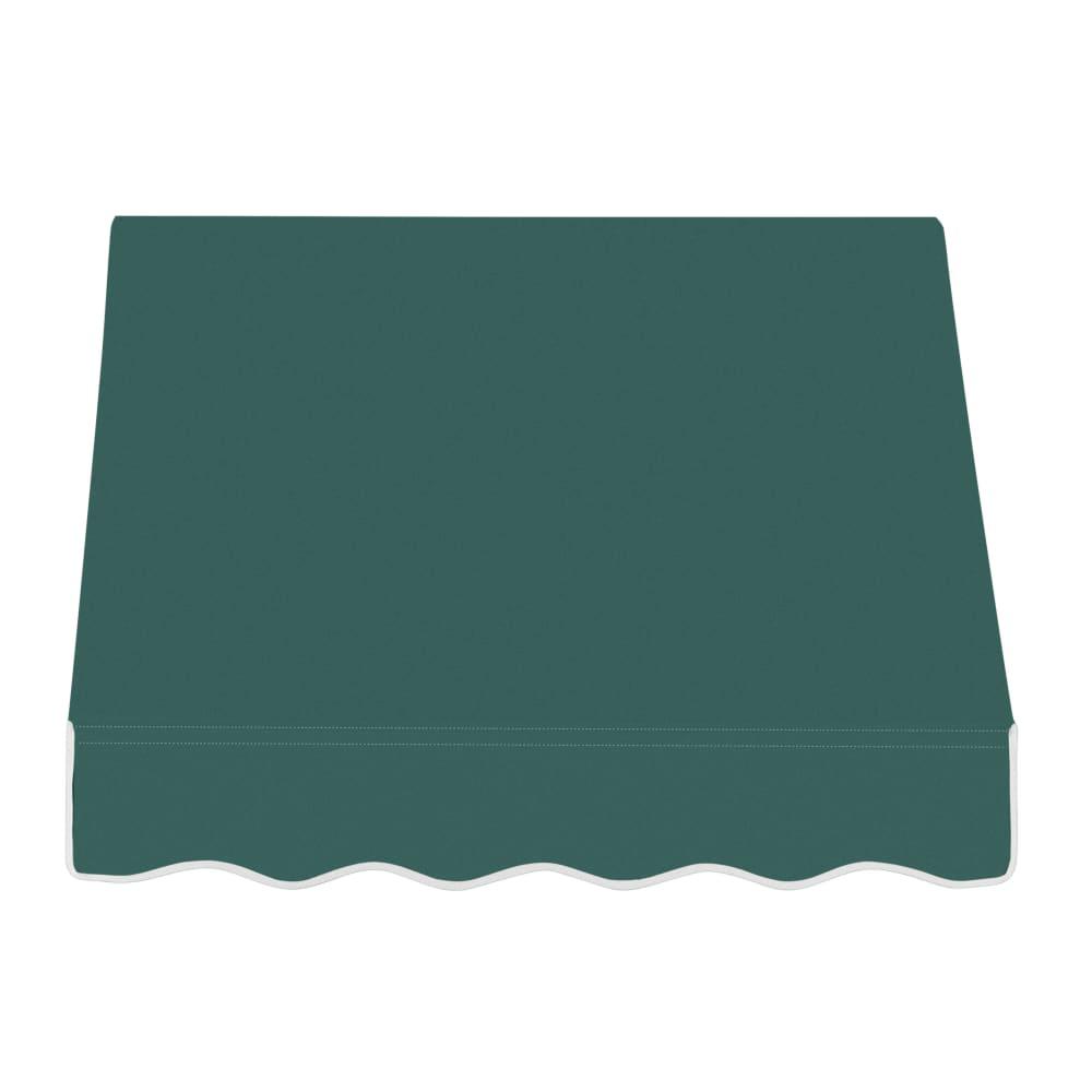 Awntech 4.375 ft Dallas Retro Fixed Awning Acrylic Fabric, Forest. Picture 2